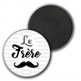 Magnet Aimant Frigo 3.8cm Le Frère - Moustache Mariage Cérémonie