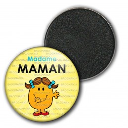 Magnet Aimant Frigo 3.8cm Madame MAMAM Patate - Jaune
