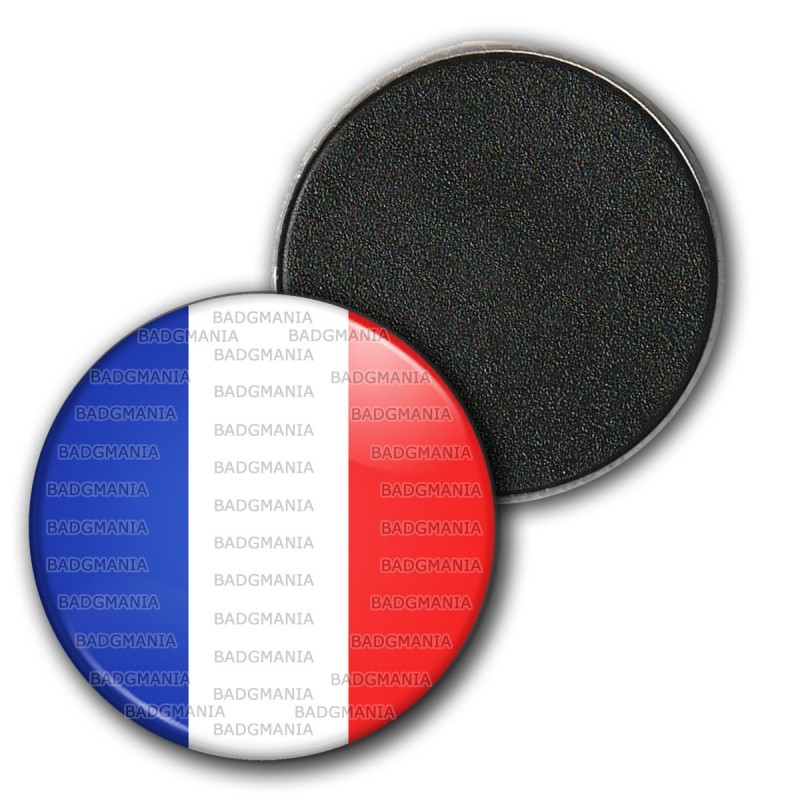 Magnet Aimant Frigo 3.8cm France Tricolore Bleu Blanc Rouge Drapeau Français