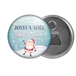 Décapsuleur 6cm Aimant Magnet Joyeux Noël Maîtresse - Boule de neige Père Noël