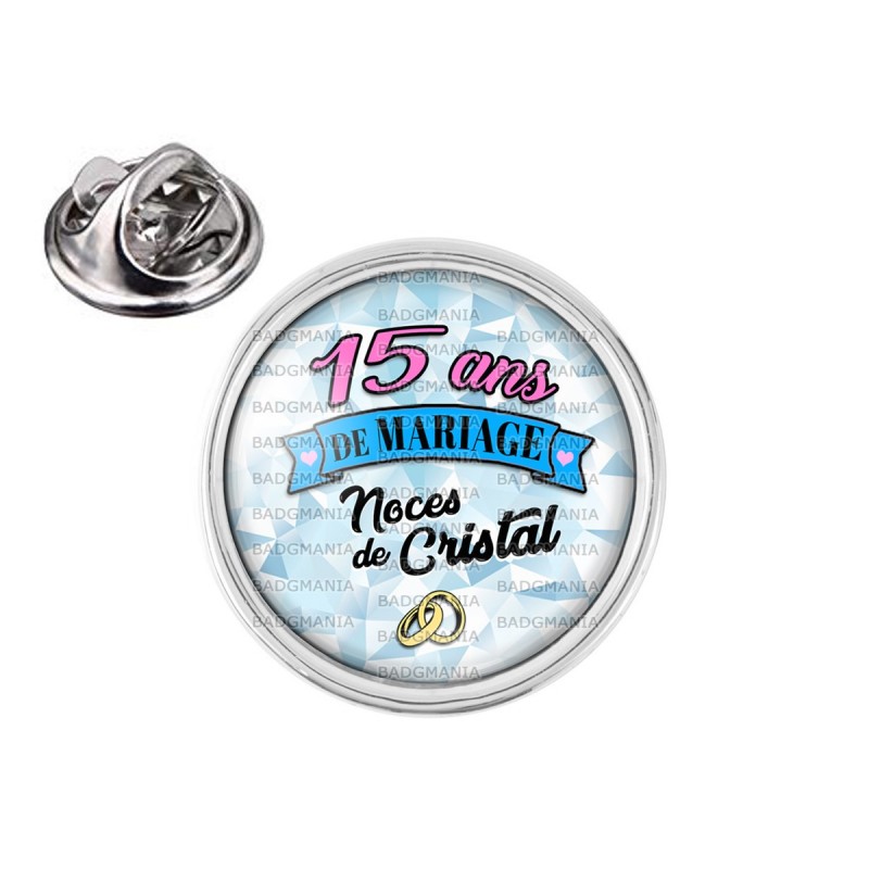 Pin S Rond 2cm Argente 15 Ans De Mariage Noces De Cristal Anneaux Anniversaire Mariage Pin S Rond 2cm Argente 15 Ans De Mariage Noces De Cristal Anneaux Anniversaire Mariage