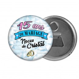 Decapsuleur 6cm Aimant Magnet 15 Ans De Mariage Noces De Cristal Anneaux Anniversaire Mariage Decapsuleur 6cm Aimant Magnet 15 Ans De Mariage Noces De Cristal Anneaux Anniversaire Mariage