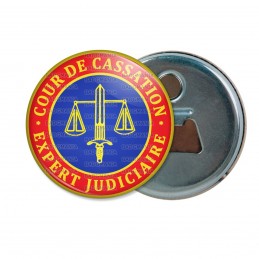 Pin's doré 20mm Cocarde Expert Judiciaire Bleu Blanc Rouge RF Glaive Badge 